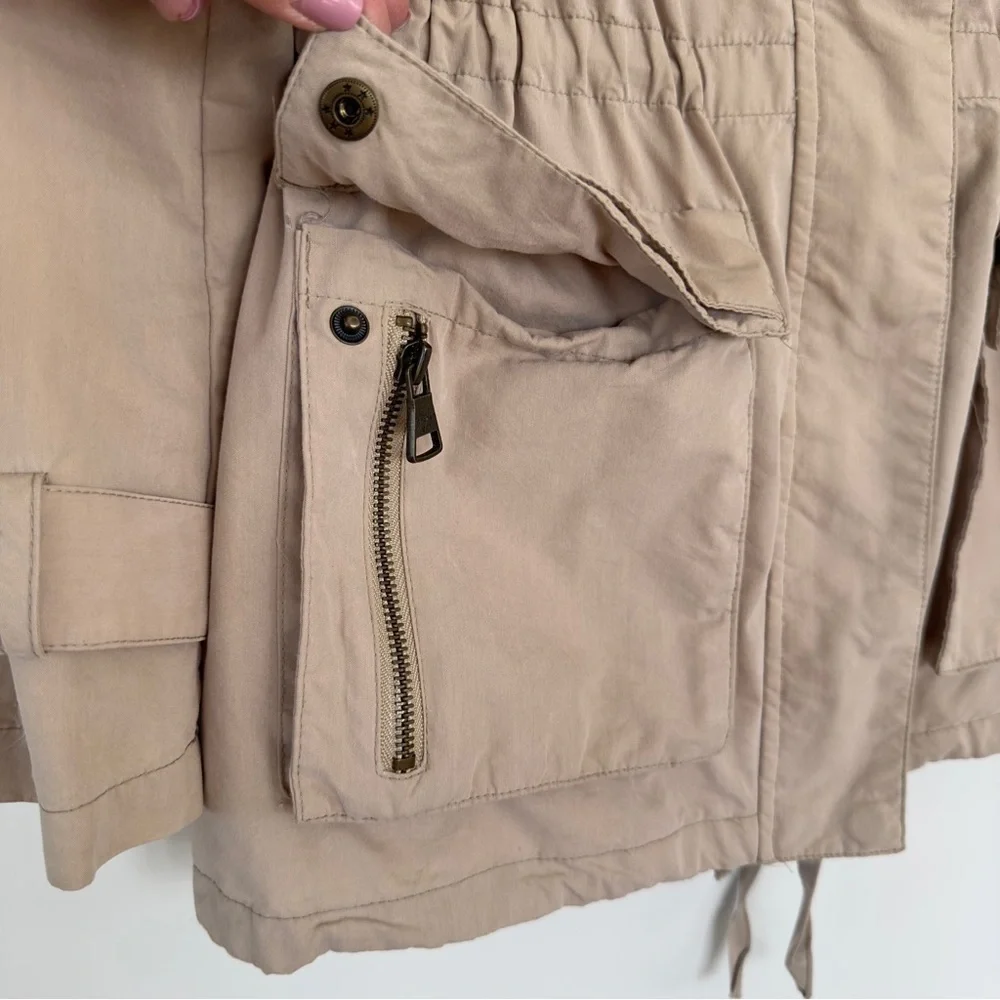 Steve Madden spring jacket, zip front with drawstring waist, cotton blend - Picture 6 of 16